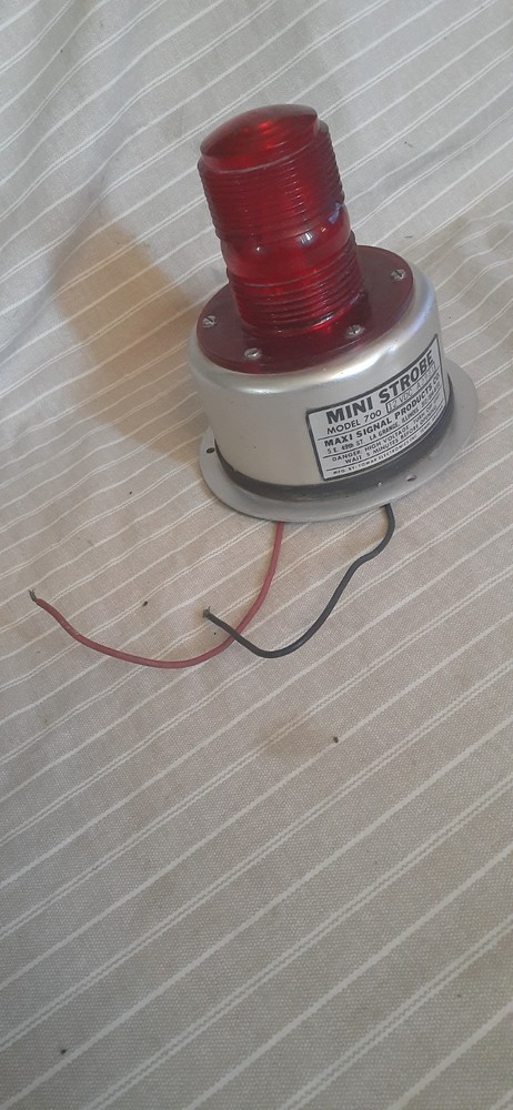 Tomar Maxi Signal Mini Strobe model 700 Red Light 12VDC