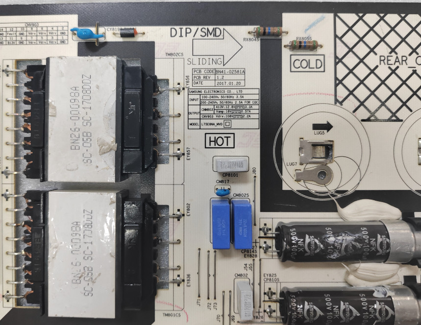 Power BN94-11439A BN41-02581A for Samsung QN75Q7FAM QN75Q7FAMF QN75Q7FAMFXZA TV