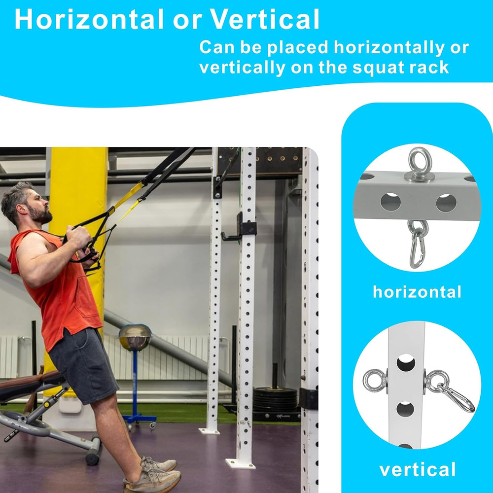 Power Rack Attachments with Quick Connect for 2" x 2" Squat Racks