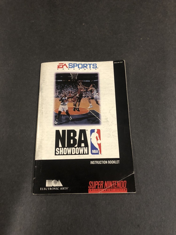 Nba Showdown snes Manual Only