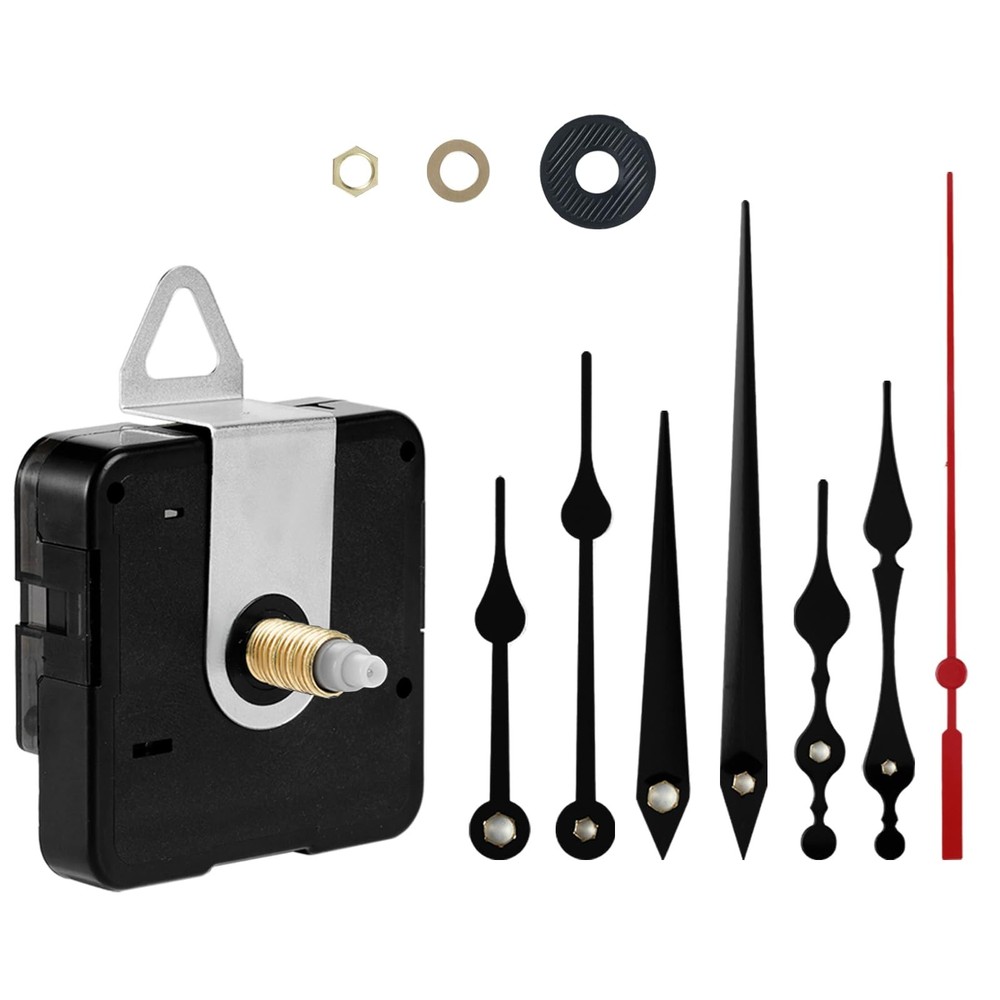 Clock Mechanism Battery Operated Silent Clocks Kit Include Clock Hands Second...