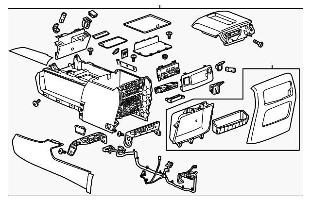 Genuine GM Console Assembly 84204952