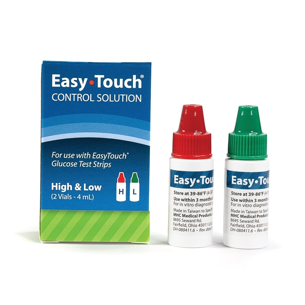 Easy Touch Control Solution Glucose 2 Vials (BOX DAMAGED NEW INSIDE) EXP 06/22
