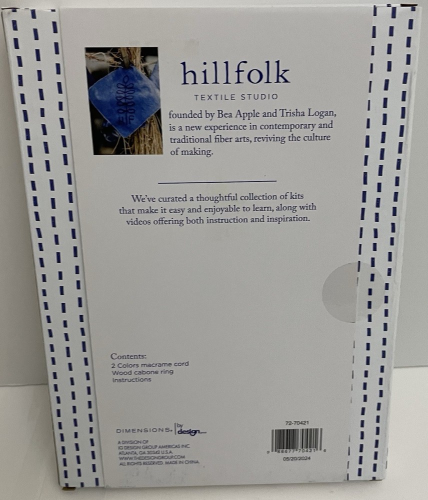 Hillfolk Feather Macrame Kit-Makes 1 Feather