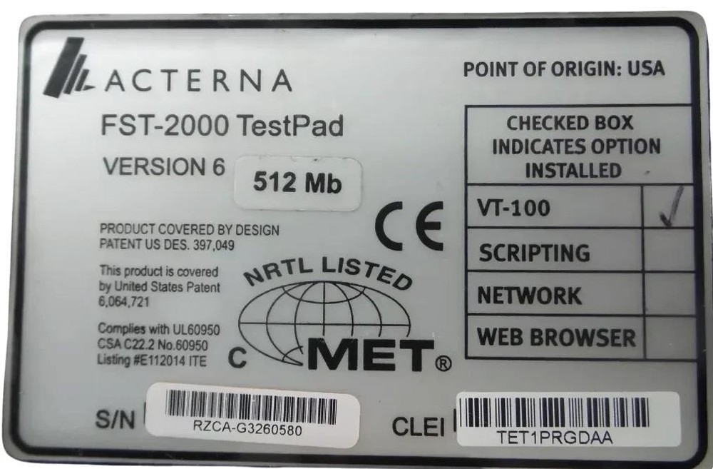 Acterna FST-2000 TestPad - Free Shipping