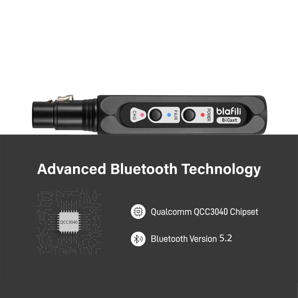 Bicast - XLR & USB-C Bluetooth 5.2 Audio Transmitter for Mixers & PA Systems ...