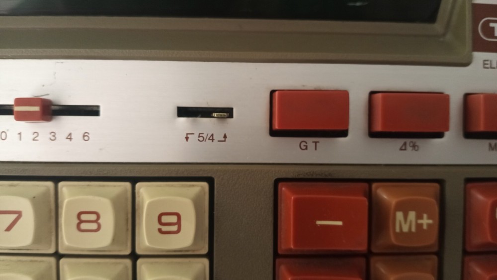 Vintage TCA Calculator Register, Model 404A