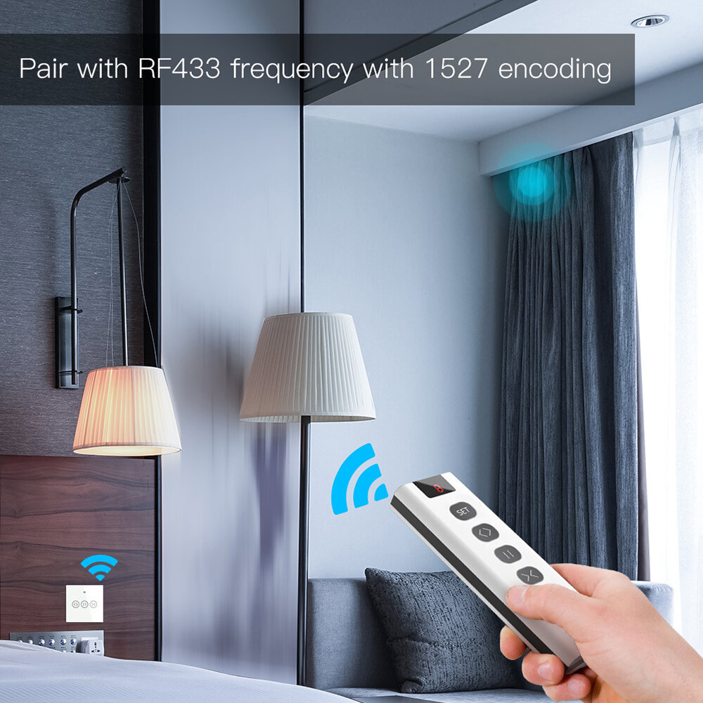 1/9 Channel RF433 Transmitter Remote Control For Roller Blind Curtain Switch