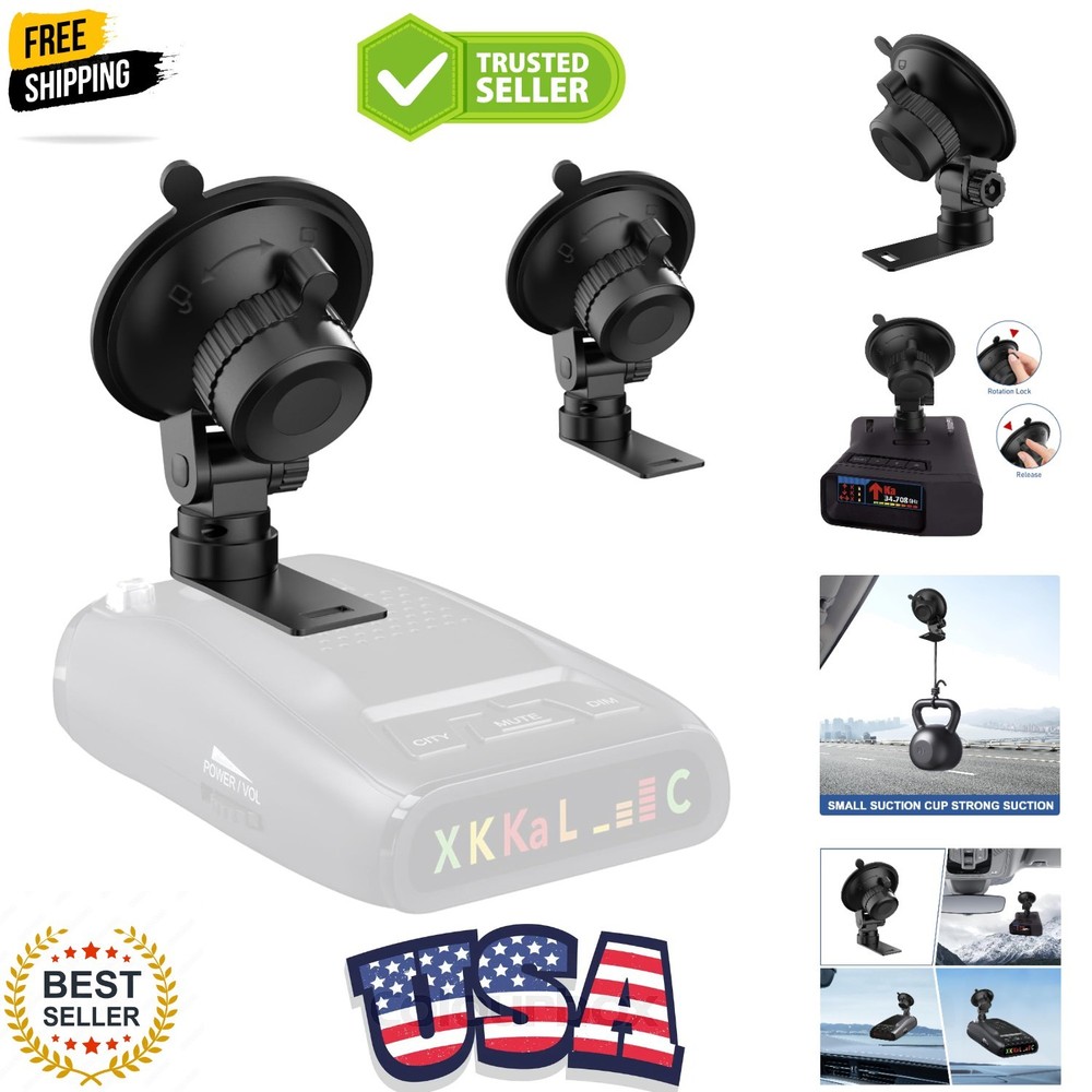 Radar Detector Mount,Car Windshield &Dashboard Suction Cup Bracket,Suitable f...