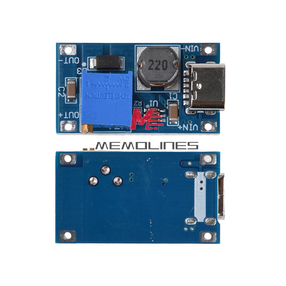 10PCS 2A Step-up Board MT3608 2V-24V Input DC Boost Converter Module