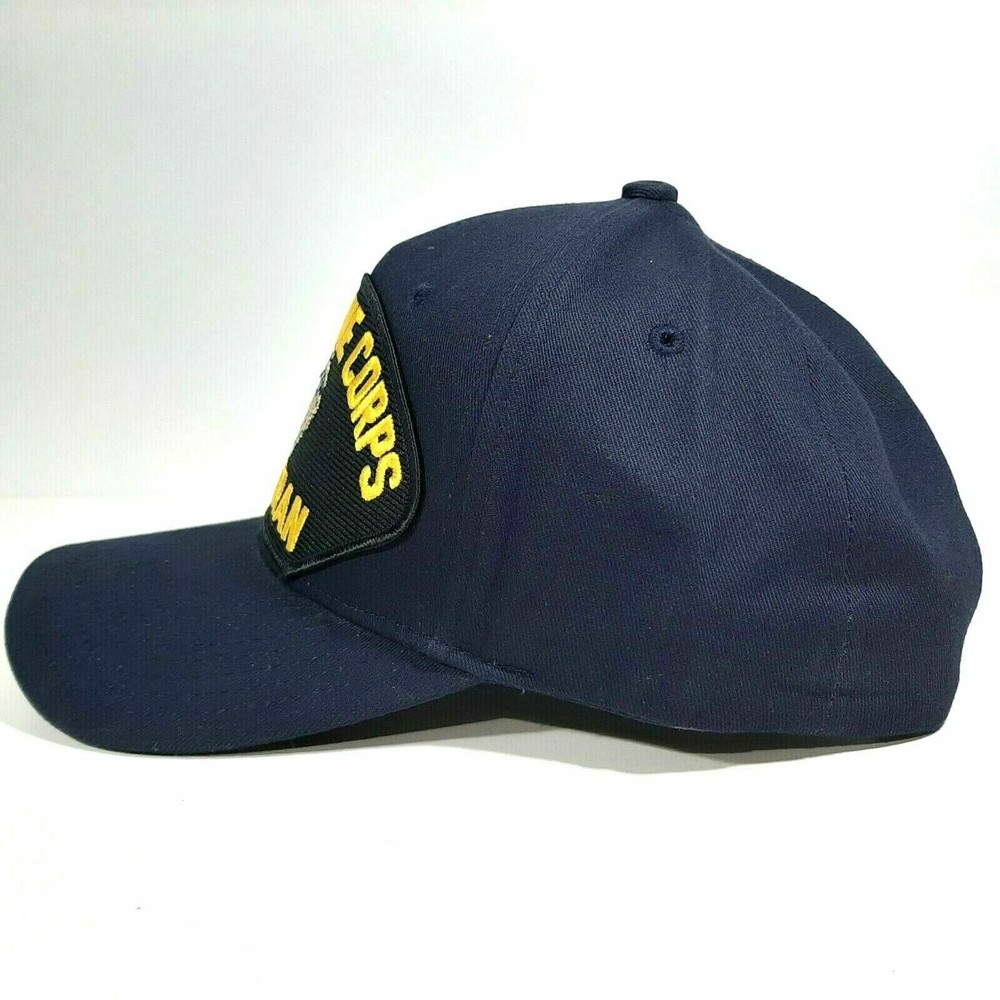 Veteran Embroidered Patch Hat Baseball Cap Adjustable Blue