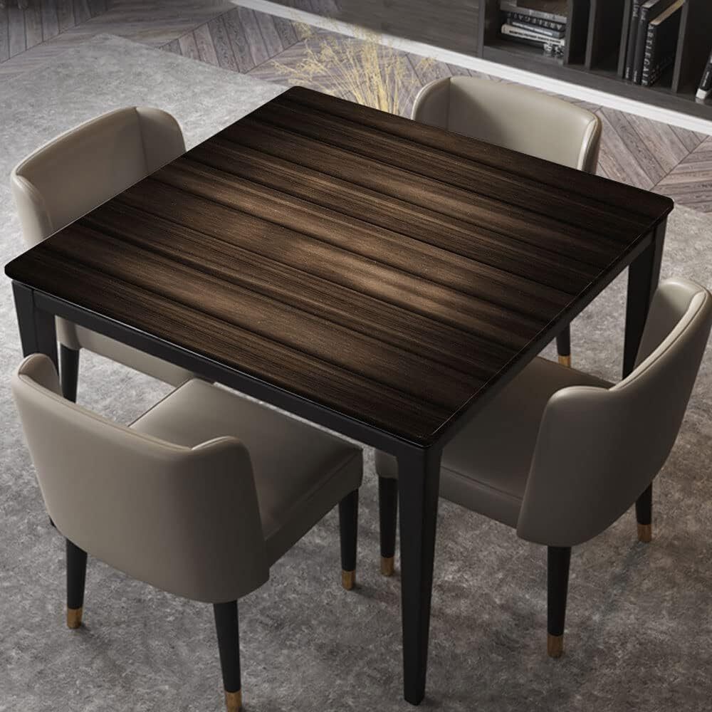 Square TableCloth Elastic Edged Fitted Table Cover Waterproof 100% Polyester