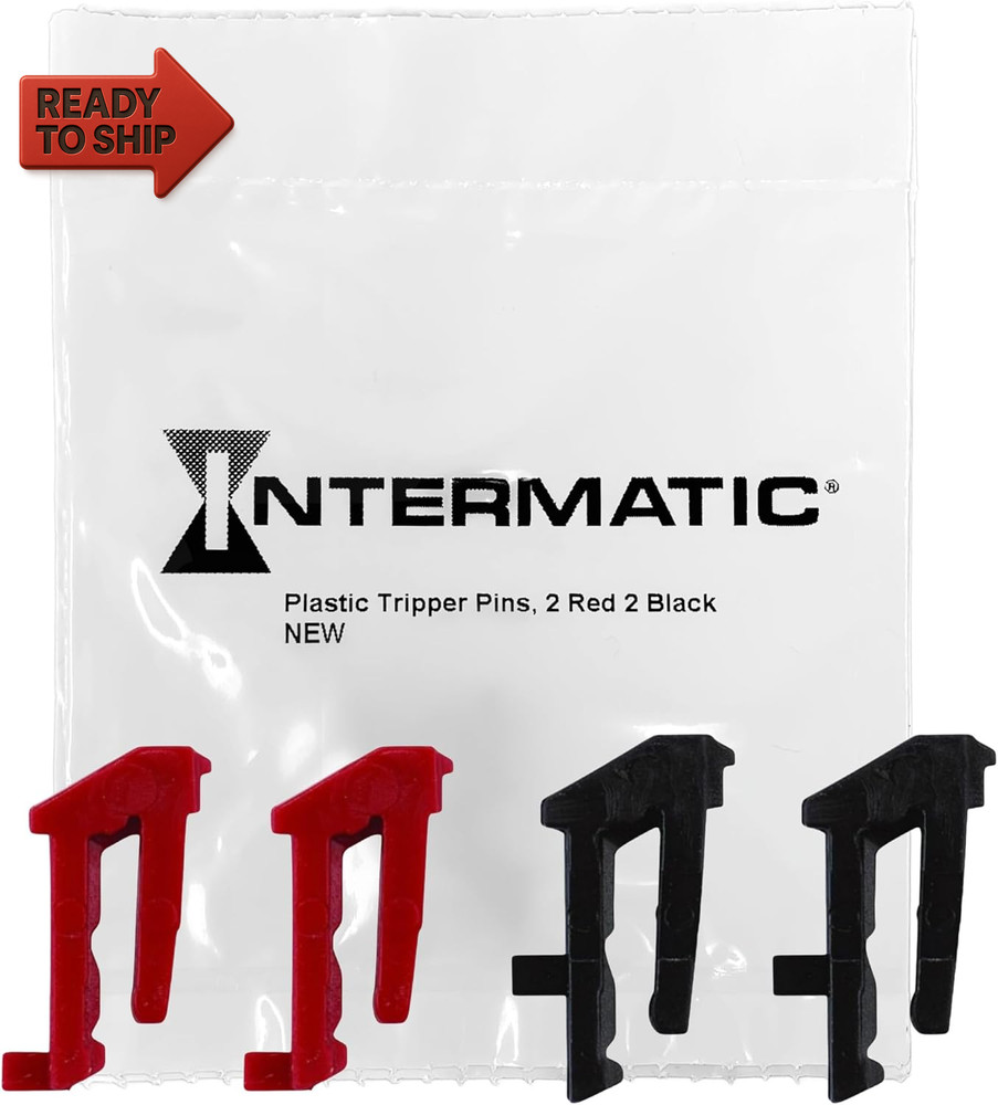 Cycle Timer Plastic Tripper Pins, 2 Red 2 Black