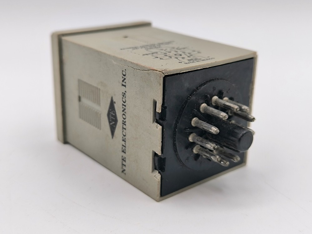 NTE Electronics R65-11AD10 Time Delay Relay Counter 10A 24-240VAC 12-Function