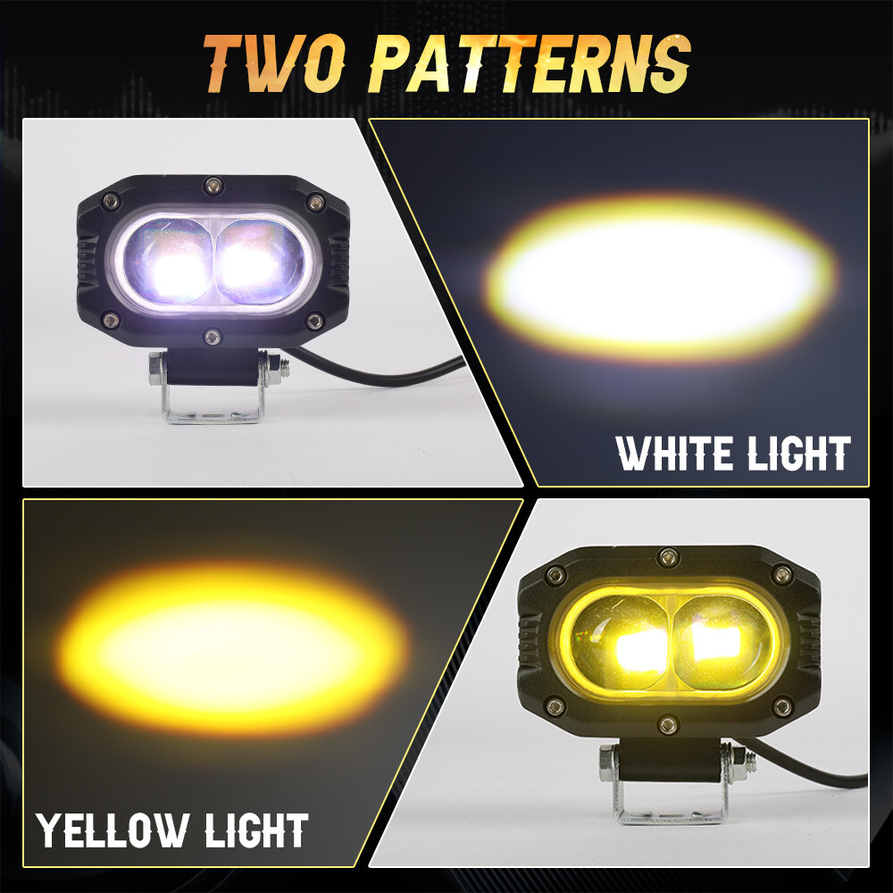 For Can-Am Maverick X3 Roof 6D 50" +7" LED Light Bar+4" Dual Color Pods Wire Kit