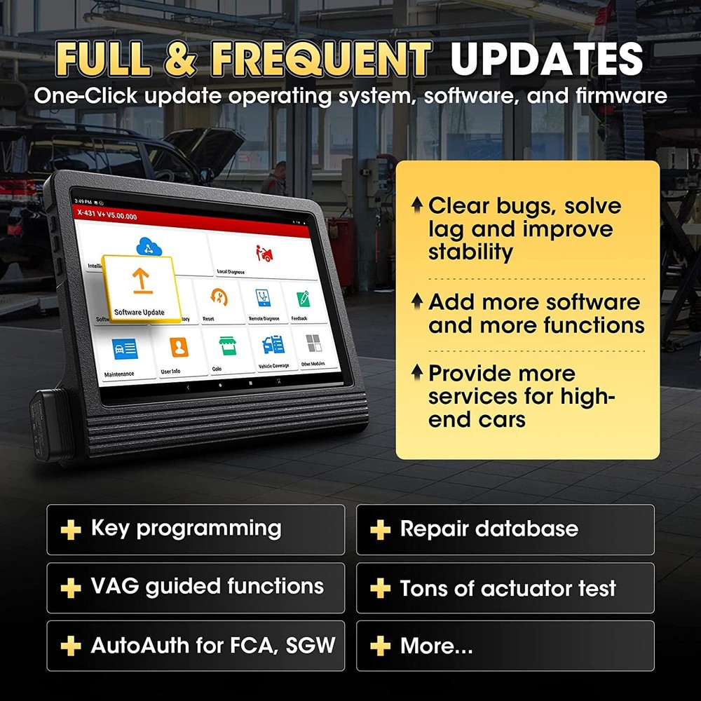 LAUNCH X431 V+ Elite Bidirectional Scanner Tool Car Diagnostic Scanner Coding