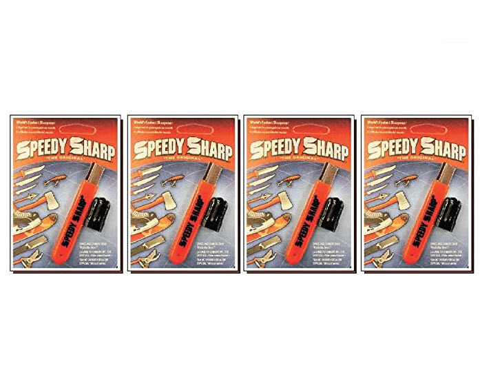 4-PACK x "The Original" Speedy Sharp Carbide Sharpener, Knife Sharpener,  Orange