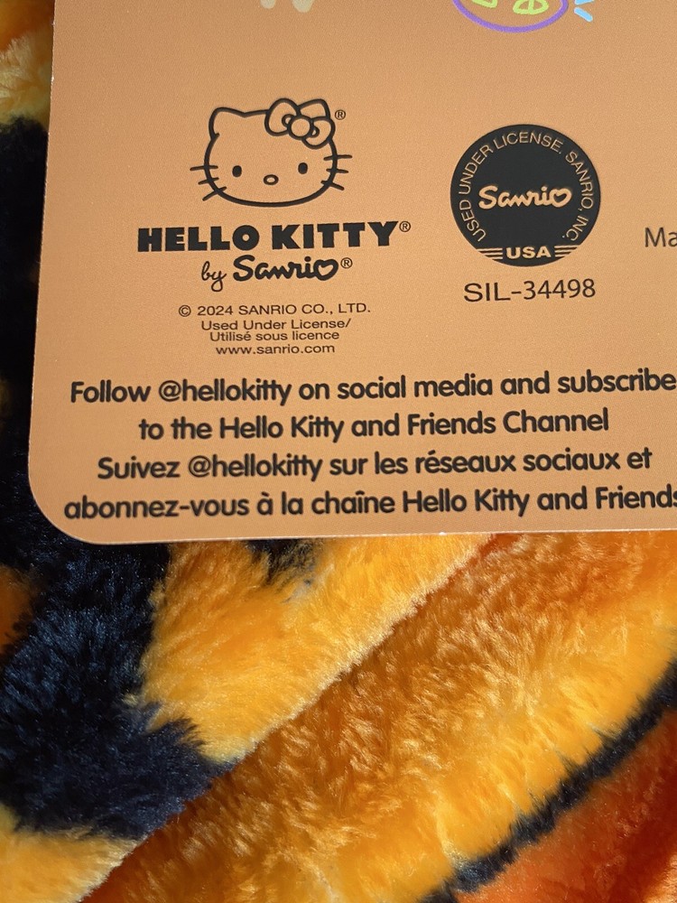 2 Pack Hello Kitty Halloween Throw Blankets Orange Web Pumpkin Pirate Candy Corn