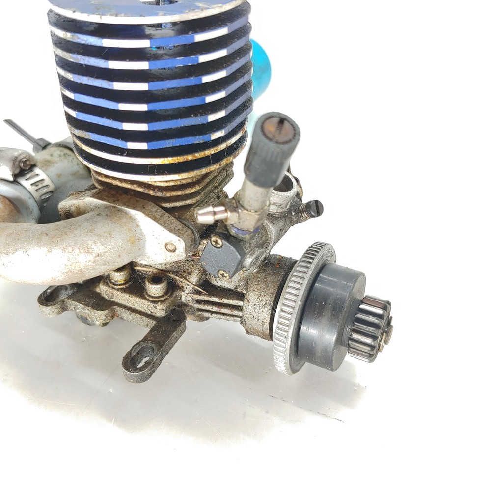 Old Skool Vintage Traxxas 4007 TRX Pro Nitro .15 Engine w/ Pipe & Pull-Start