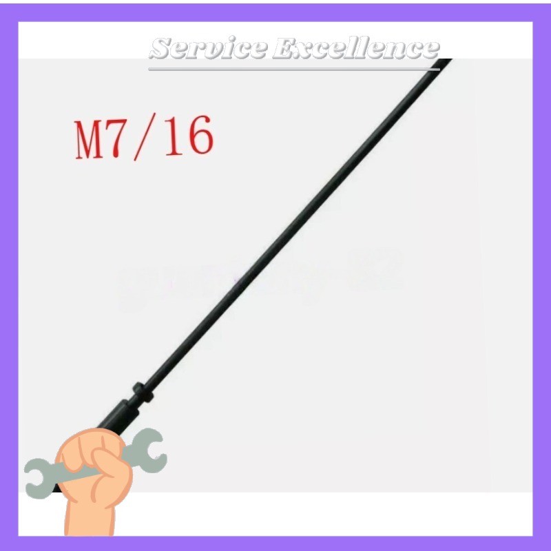 NEW 1PCS Milling Machine Part R8 Draw Bar Overall Drawbar M7/16 Thread For Bridg