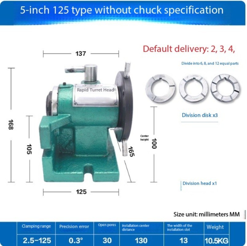 Universal Drilling Machine Vertical/Horizontal Dual-Use Indexing Plate
