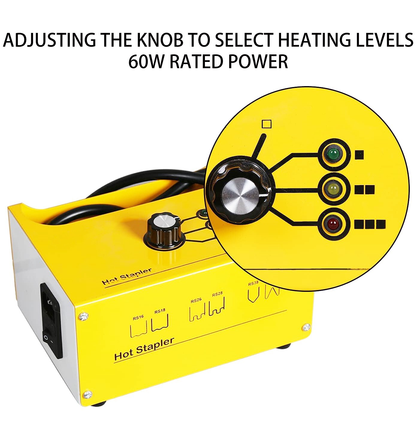 60W Hot Stapler Plastic Welder Welding Repair Kit Gun Car Bumper Tool 600Staples