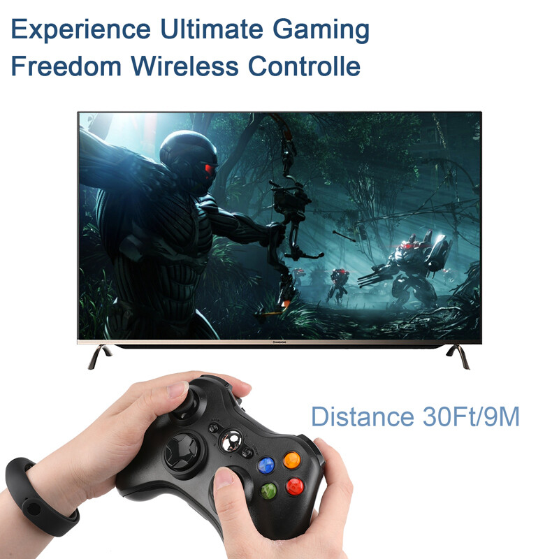 2.4GHz Wireless Game Controller Gamepad for Microsoft XBOX 360 & PC WIN 7 8 10