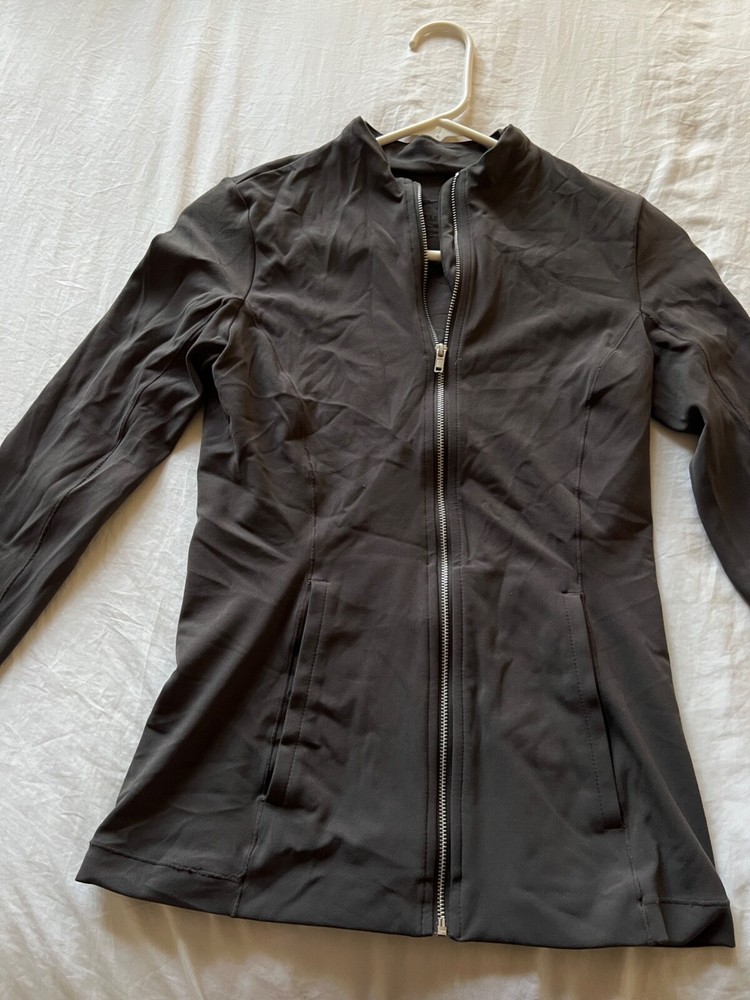 Nike zip up jacket gray size small