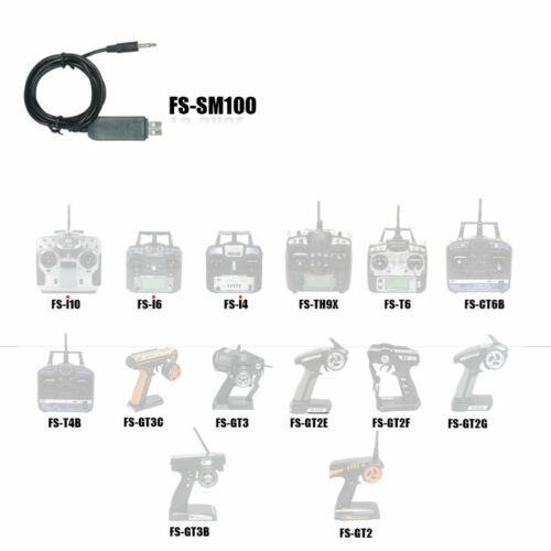 Flysky SM100 USB RC Drone Simulator for FMS Cable FS i10 I6 T6 Remote Controller