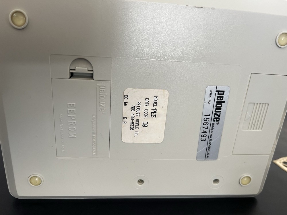 Pelouze PE5 Digital Tabletop Scale 5 lb/2 kg Capacity AC Adapter Zero Function