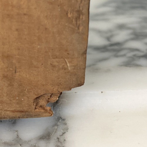 Antique Doll Size Wood Dresser With Brass Handles And Mirror Salesman Sample?