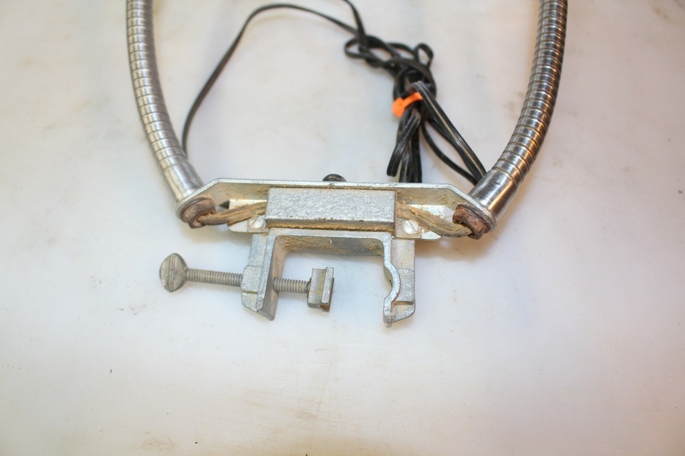 Steam Punk DOUBLE Gooseneck Lamp assembly,WORKING