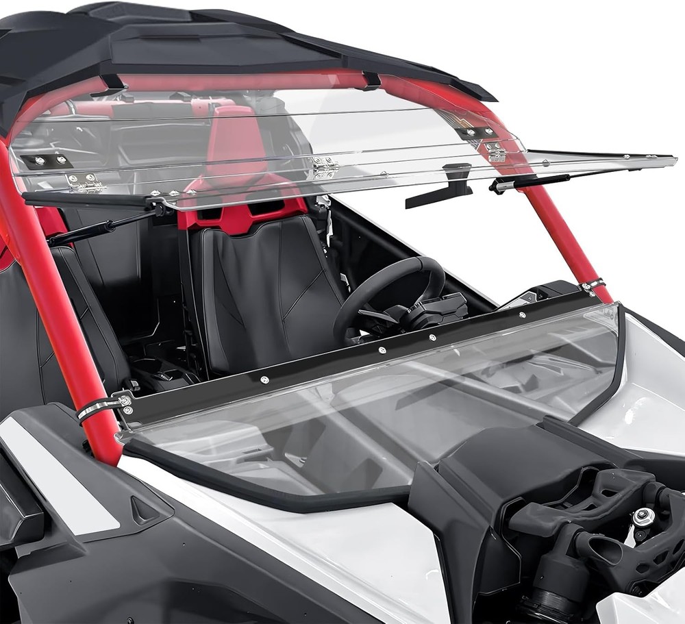 Front X3 Flip Windshield Scratch Proof Full Windshield Compatible With Can-Am
