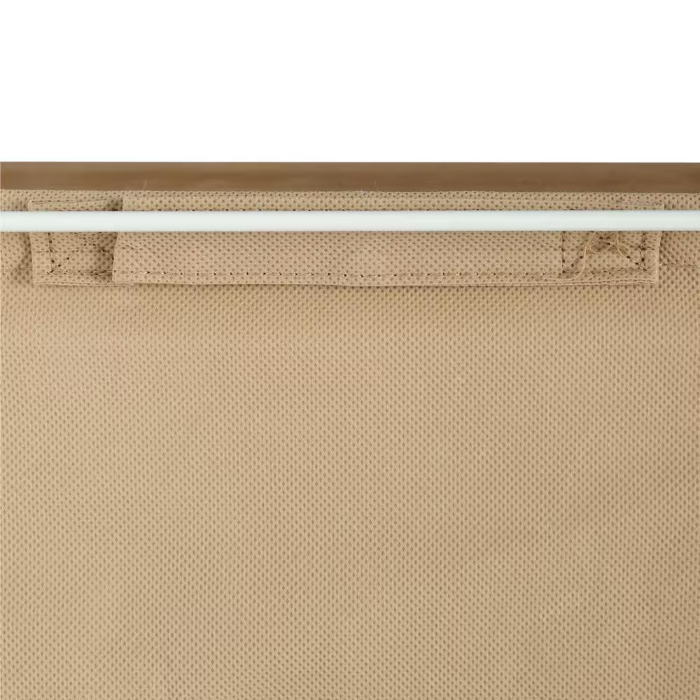 Shelftrack Mocha Fabric Hamper with Frame
