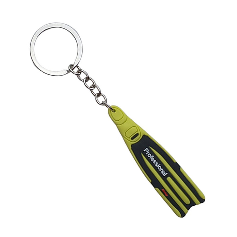 Scuba Diving Key Chain Holder Keyring Keychain Yellow
