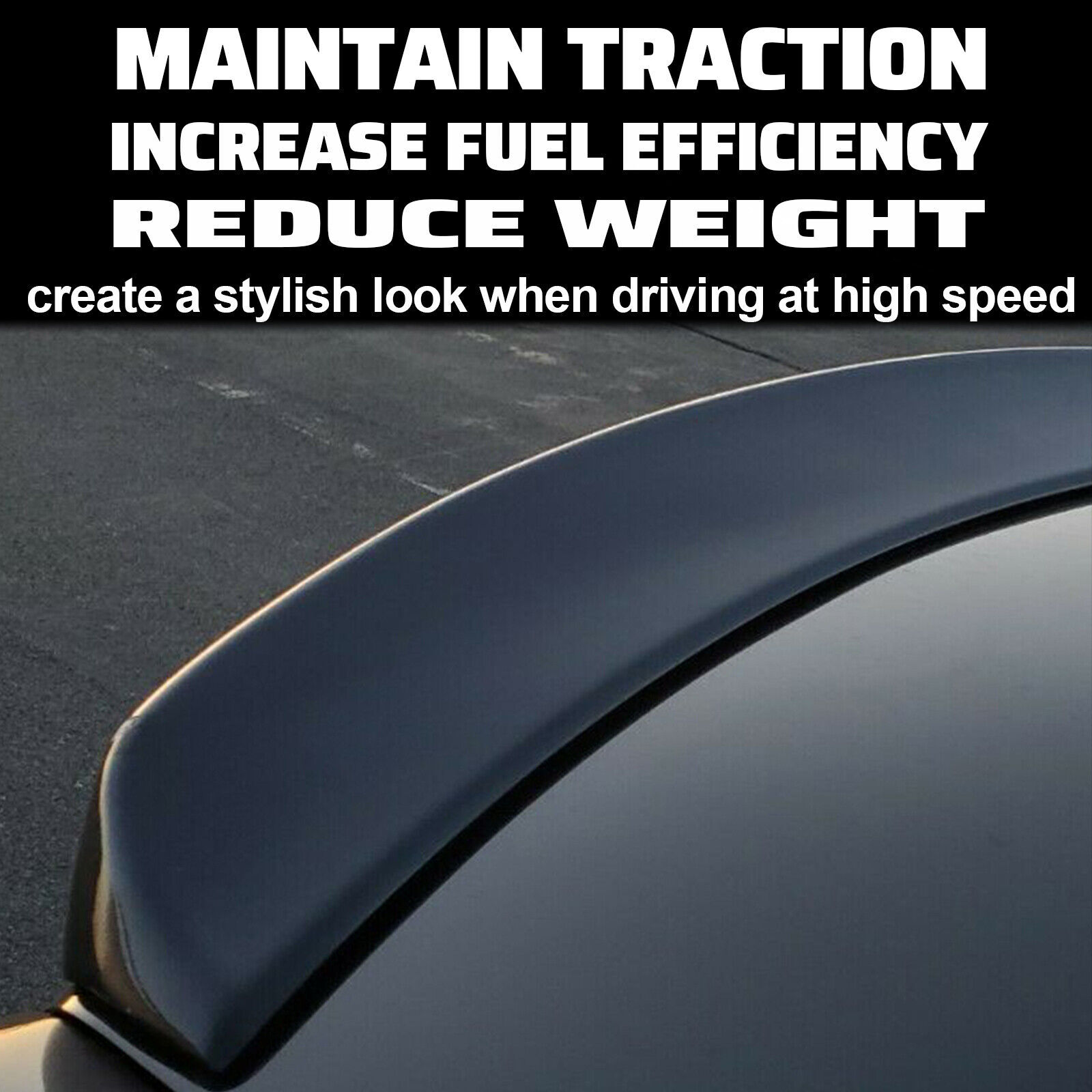 HECASA Trunk Lip Spoiler Rear Wing For Chrysler 300 11-23 Factory Style Painted