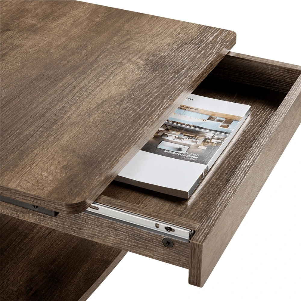 1PC Modern Portable Rolling Computer Desk Table With Drawer For Work Study