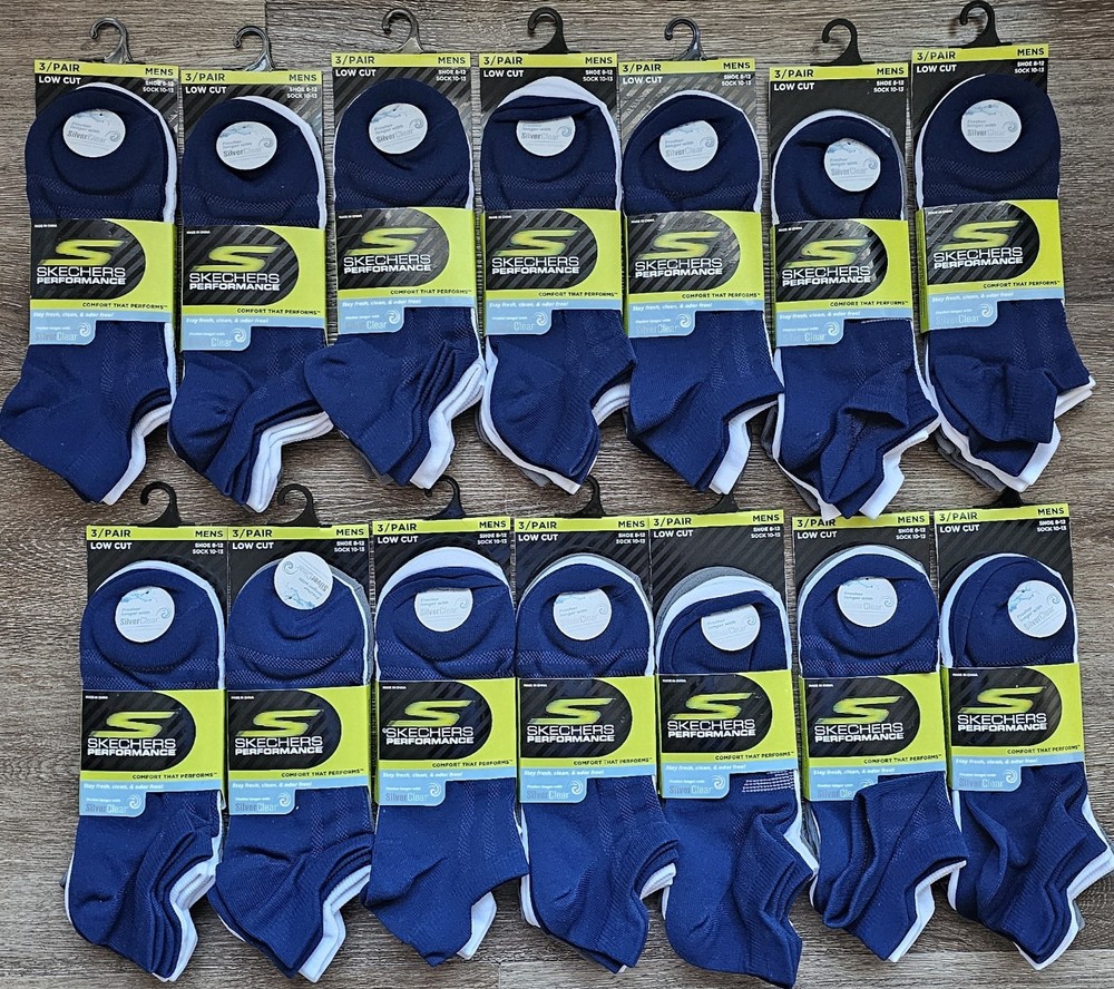 Skechers Performance Men's 3 Pack Low Cut Socks.