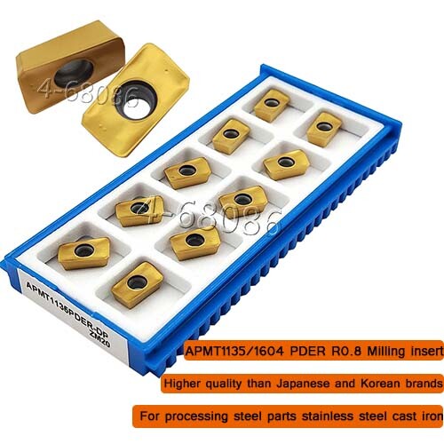 30pcs APMT1135PDER-DP ZM20 carbide inserts CNC milling inserts turning inserts