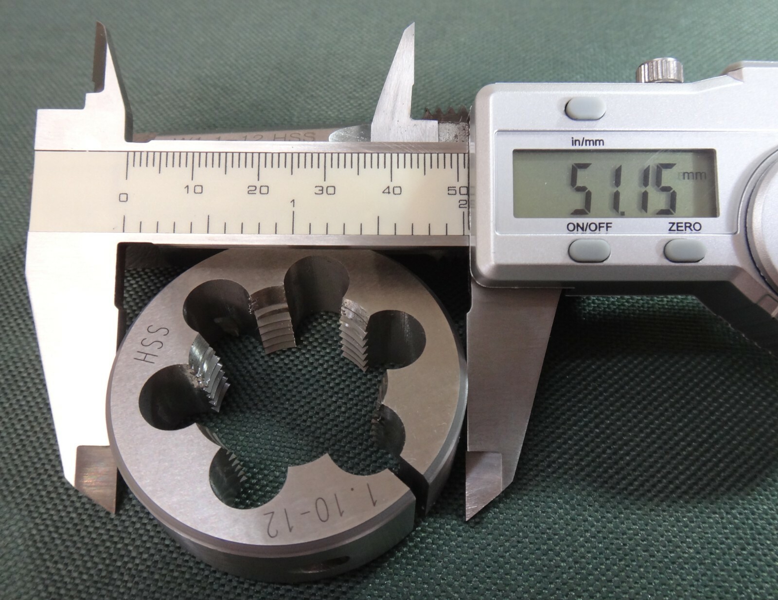 Mauser 98 Large Ring, tap & die set 1.10 inch x 12 TPI