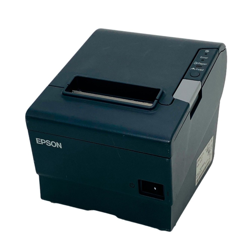 Epson TM-T88V POS Compact Thermal Receipt Printer USB Serial w/ Adapter TESTED