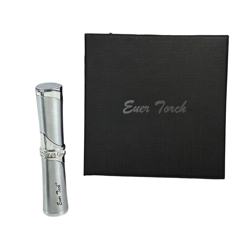 Ever Tech Lipstick Shape Butane Refillable Soft Flame Lighter for Women Gift