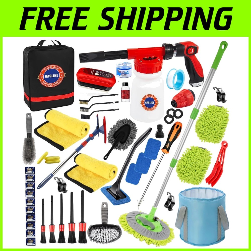 Ultimate 56Pc Car Wash Cleaning Kit