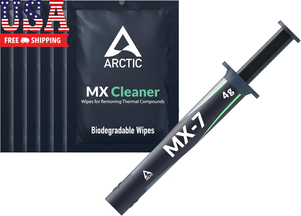 MX-7 (4 G, Incl. Mx-Cleaner) - Ultimate Performance Thermal Paste for Cpus, Cons