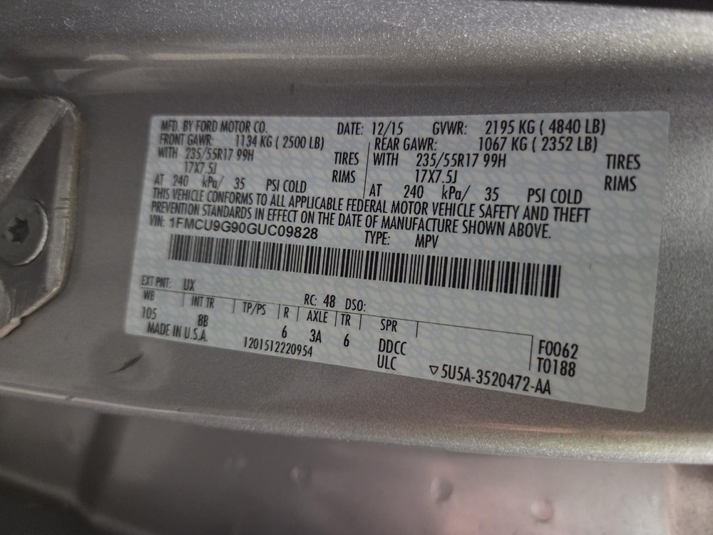 Used A/C Selector Switch fits: 2016 Ford Escape Front automatic temperature cont