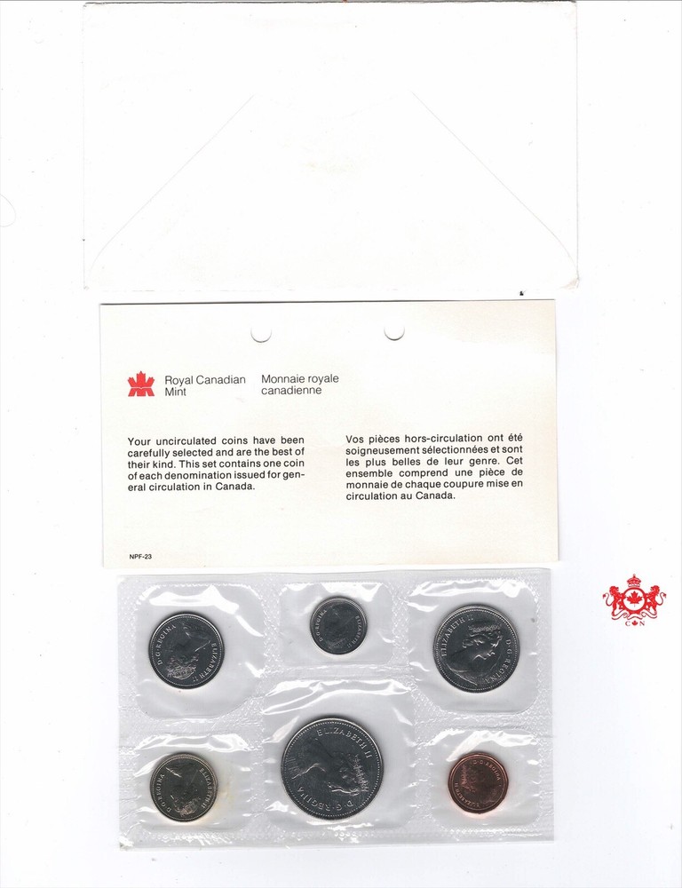 1982 Canada Proof Like Set - Royal canada Mint - Stock Pictures