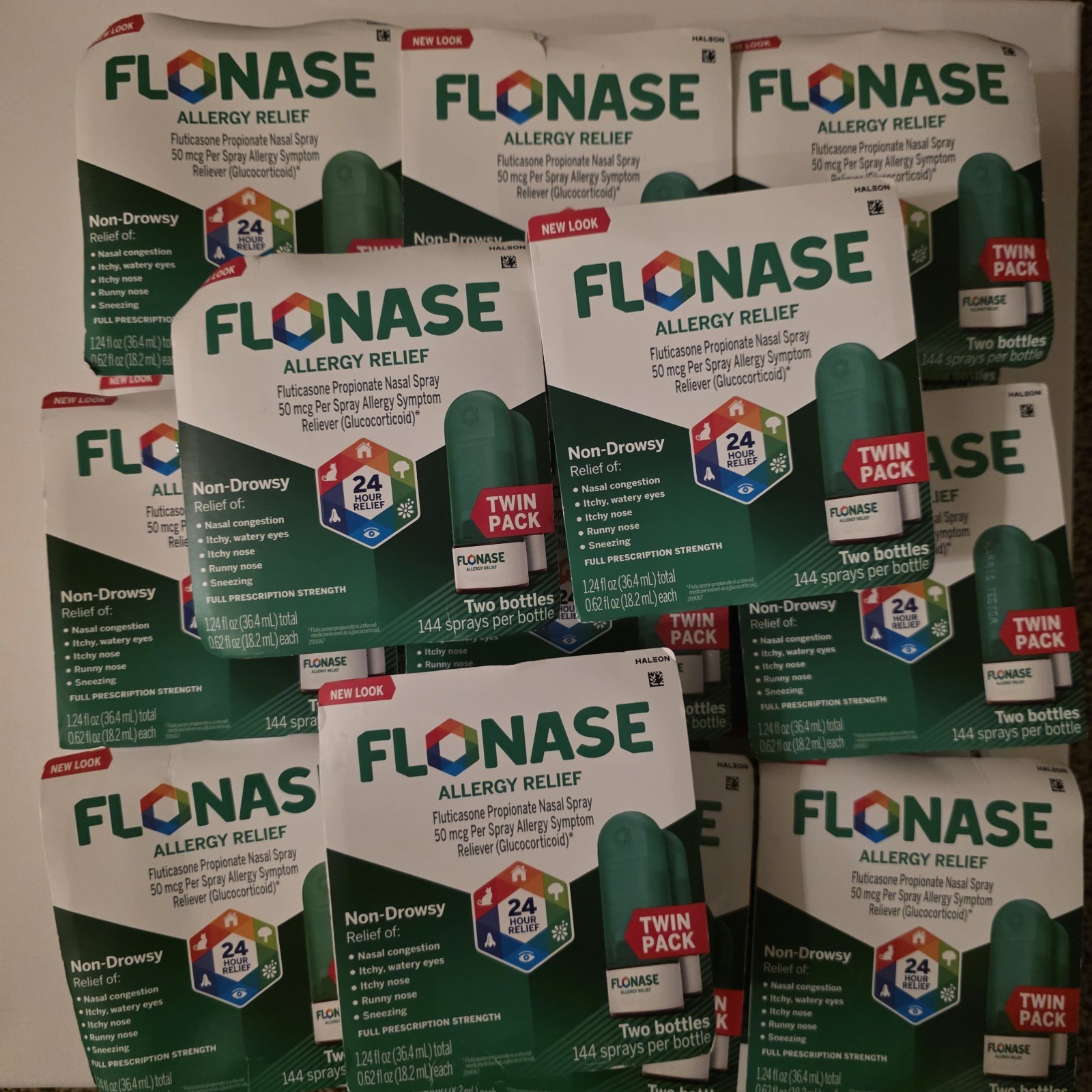 Flonase Allergy Relief Twin Pack *DMG* 2 X 144 (288) Sprays Exp 2027-28