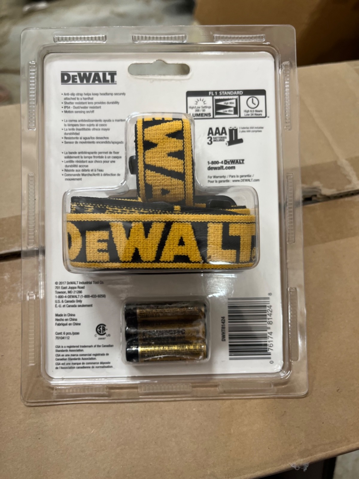 DEWALT DWHT81424 200 Lumens LED Headlamp