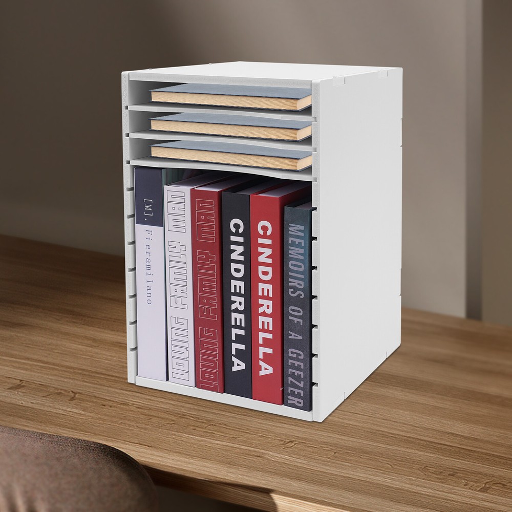 Sorter Vertical Desktop 11 Compartment Multi-functional Durable Laminate Finish