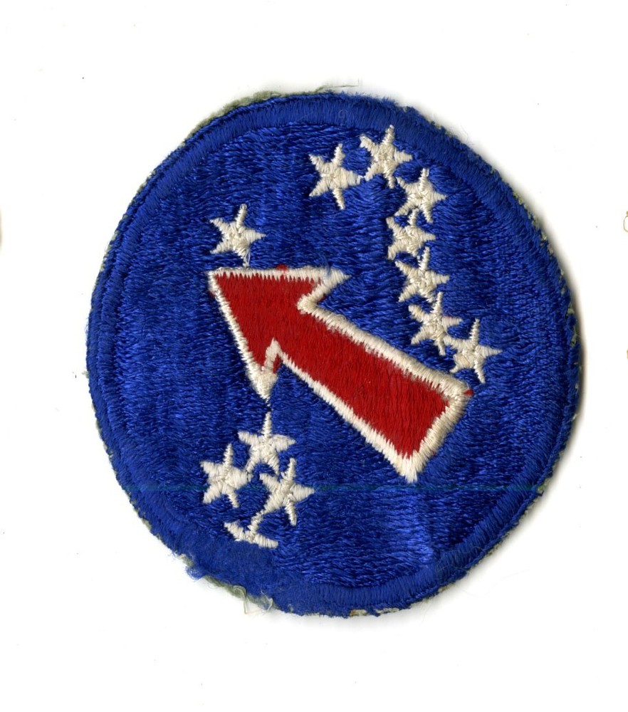 US Army Pacific Ocean Areas White Back Patch WWII Vintage